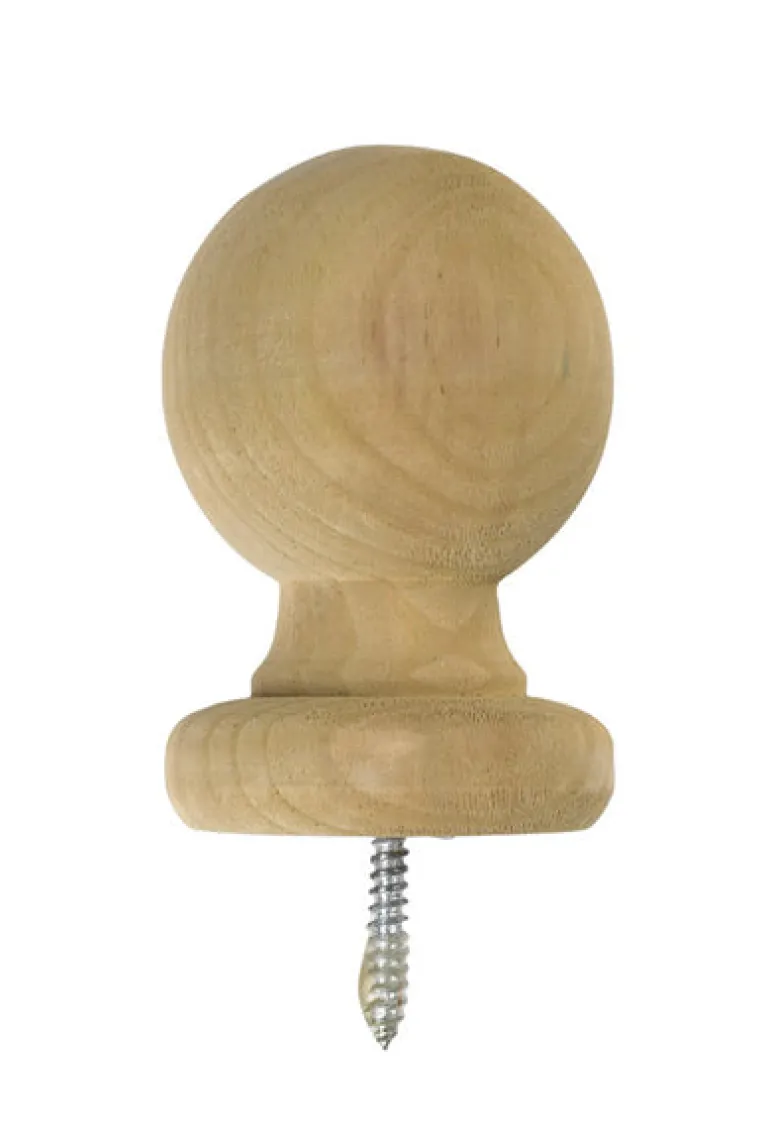 Waddell 4-1/4 in. H X 3-1/4 in. L Prefinished Brown Pine Exterior Post Top