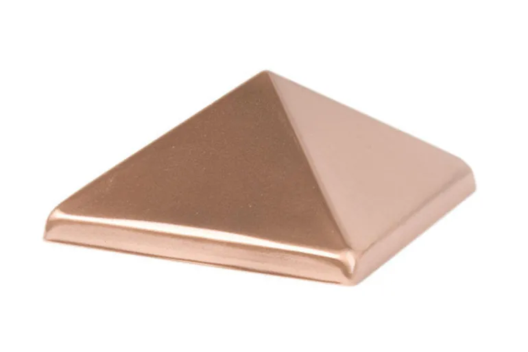 Waddell 4 in. H X 4 in. L Prefinished Brown Copper Post Cap