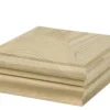 Waddell 4 in. H X 4 in. L Prefinished Brown Pine Exterior Post Top