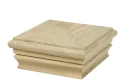 Waddell 4 in. H X 4 in. L Prefinished Brown Pine Exterior Post Top