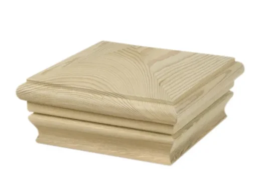 Waddell 4 in. H X 4 in. L Prefinished Brown Pine Exterior Post Top