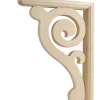 Waddell 12 in. H X 8 in. L Prefinished Brown Hardwood Decorative Bracket