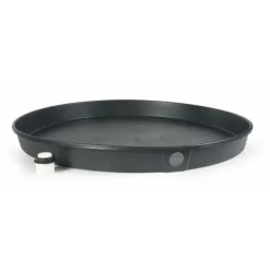 Water Heater Drain Pan With Fitting, Plastic, 26 x 2.5-In.