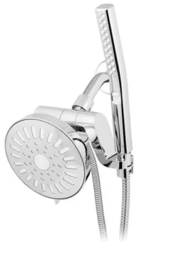 Waterpik Chrome BodyWand Spa System 7 Lx12 Hx7 W in. with PowerComb Showerhead Combo