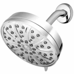 Waterpik Drencher PowerPulse Massage Chrome 6 settings Wallmount Showerhead 1.8 gpm