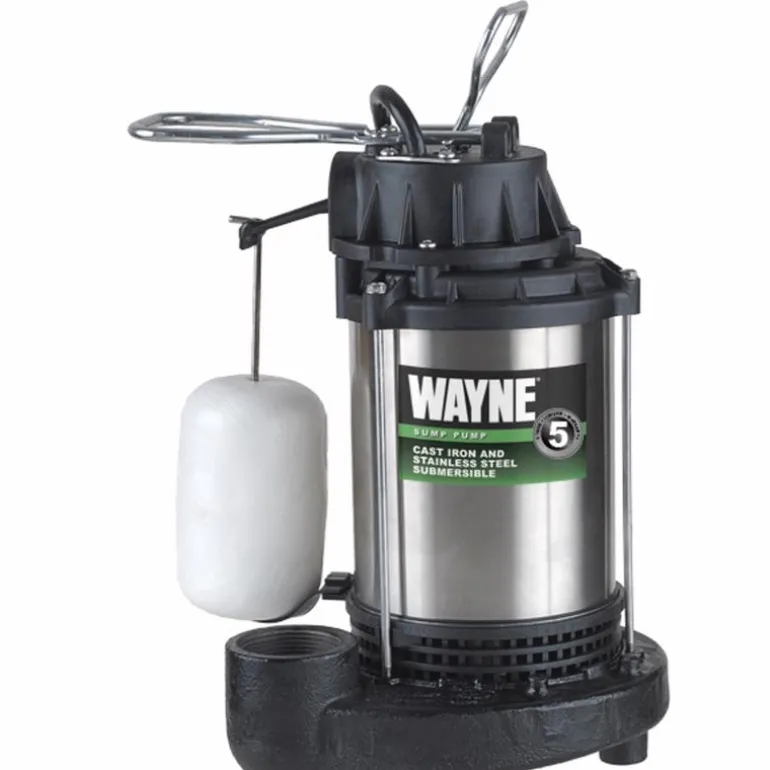 Wayne 1 HP 6100 gph Stainless Steel Vertical Float Switch AC Sump Pump