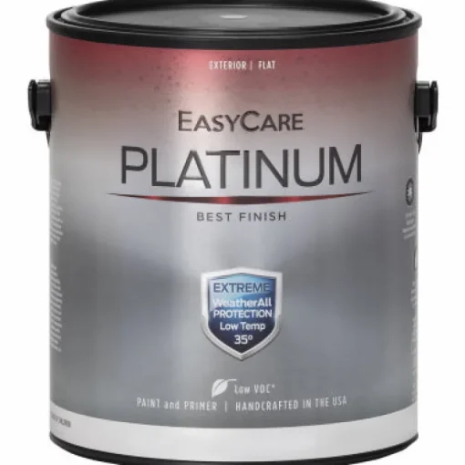 WeatherAll Platinum Extreme Exterior Paint/Primer In One, Flat, Gallon (Pack of 4)