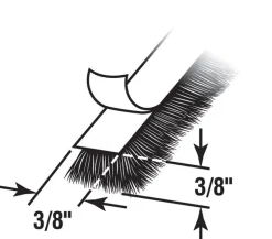 WEATHRSTRP3/8X3/8X18'WHT