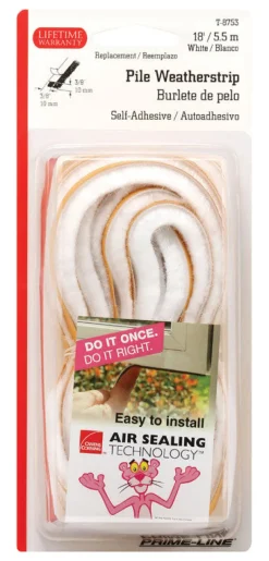 WEATHRSTRP3/8X3/8X18'WHT