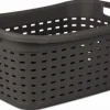 Weave Laundry Basket, Espresso, 26-In.