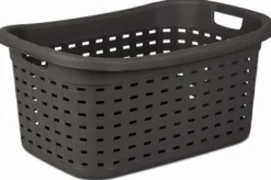 Weave Laundry Basket, Espresso, 26-In.