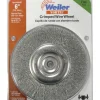 Weiler Vortec 6 in. Fine Crimped Wire Wheel Carbon Steel 3750 rpm 1 pc