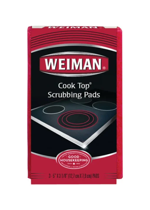 Weiman No Scent Cooktop Scrubbing Pads 3 ct Sponge (Pack of 6)