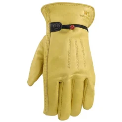 Wells Lamont L Cowhide Leather Driver Saddletan Gloves