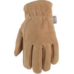 Wells Lamont M Suede Cowhide Brown Gloves (Pack of 3).