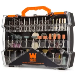 Wen Rotary Tool Accessory Kit 1/8 Dia. in. Shank with Carrying Case