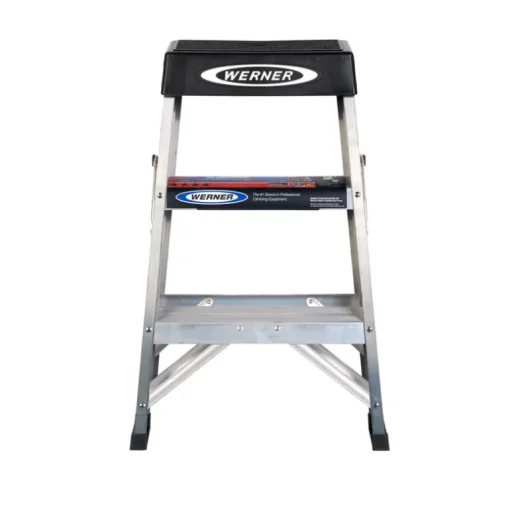 Werner 2 ft. H Aluminum Step Ladder Type IA 300 lb. capacity