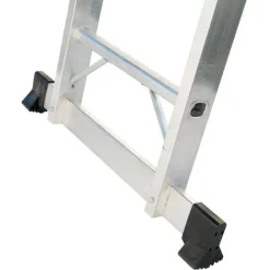 Werner 12 ft. H Aluminum Telescoping Extension Ladder Type IA 300 lb. capacity