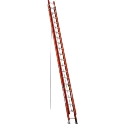 Werner 40 ft. H Fiberglass Extension Ladder Type IA 300 lb. capacity 20-40 ft.