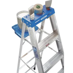 Werner 250 lbs. Capacity Aluminum Single-Sided Type I Step Ladder 4 H ft.