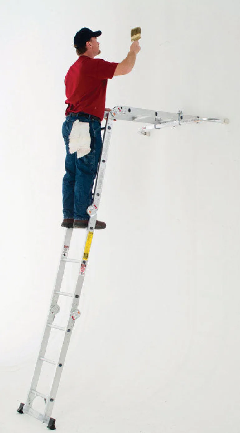 Werner Aluminum Articulating Ladder, 16 ft.