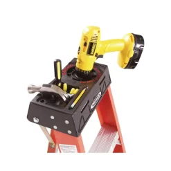 Werner Fiberglass Tripod Stepladder Aluminum 12 ' Type Ia 300 Lb Heavy Duty Non-Conduct