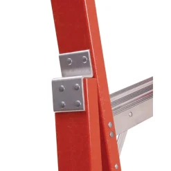 Werner Fiberglass Tripod Stepladder Aluminum 12 ' Type Ia 300 Lb Heavy Duty Non-Conduct