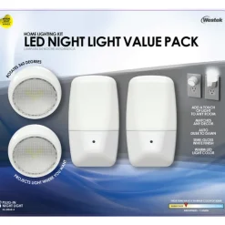 Westek Automatic Plug-in Aria Curved and Directional LED Night Light