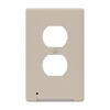 Westek LumiCover Almond Plastic 1-Gang Duplex Nightlight Wall Plate 7.25 H x 4.5 W in.