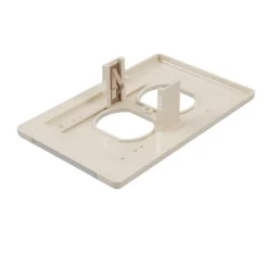 Westek LumiCover Almond Plastic 1-Gang Duplex Nightlight Wall Plate 7.25 H x 4.5 W in.