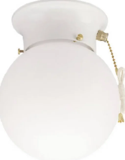 Westinghouse 7.25 in. H X 6 in. W X 6 in. L White Ceiling Fixture