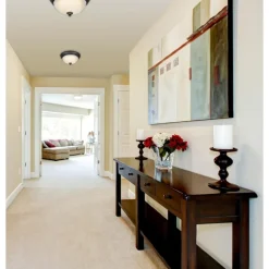 Westinghouse 4.75 in. H X 11 in. W X 11 in. L Oil Rubbed Bronze White Ceiling Fixture