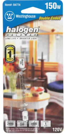 Westinghouse 150 W T3 Double-Ended Halogen Bulb 2,600 lm White 1 pk