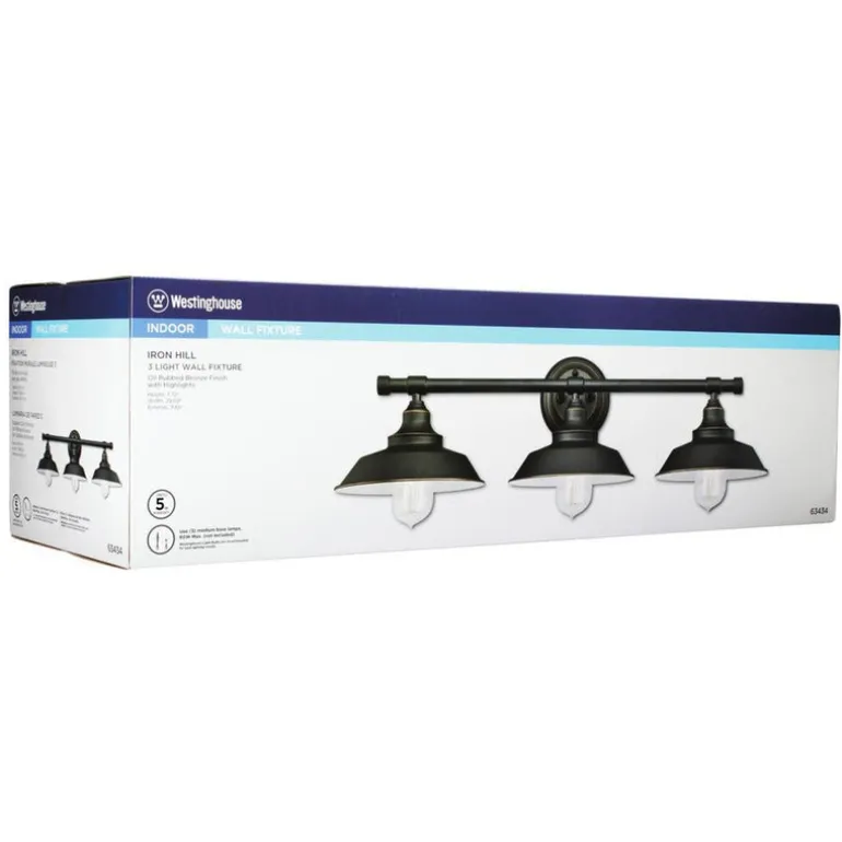 Westinghouse 3-Light Oil Rubbed Bronze Wall Sconce