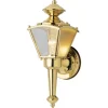 Westinghouse Polished Brass Switch Incandescent Wall Lantern