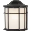 Westinghouse Textured Black Switch Incandescent Wall Lantern