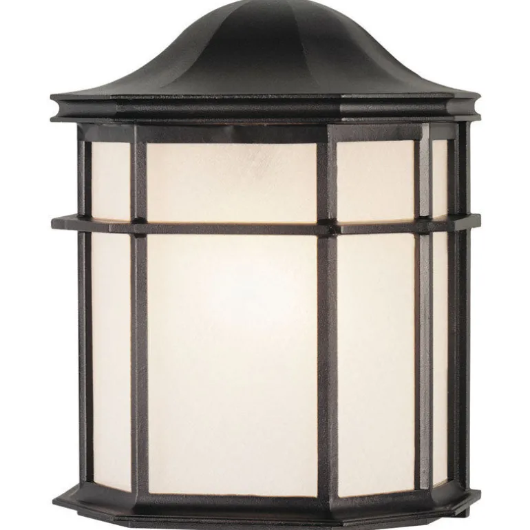 Westinghouse Textured Black Switch Incandescent Wall Lantern