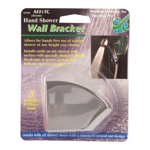 Whedon Chrome Plastic 2 in. Shower Wall Mount Bracket