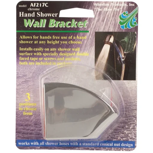 Whedon Chrome Plastic 2 in. Shower Wall Mount Bracket