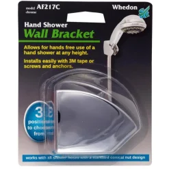 Whedon Chrome Plastic 2 in. Shower Wall Mount Bracket