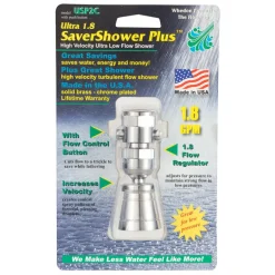 Whedon SaverShower Chrome Brass 2 settings Showerhead 1.8 gpm