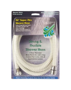Whedon SuperFlex White PVC 96 in. Shower Hose