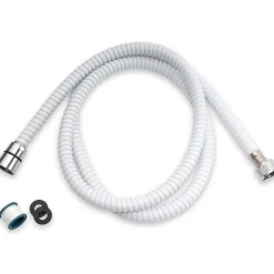 Whedon SuperFlex White PVC 96 in. Shower Hose