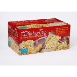 Whirley Pop Aluminum Stove Top Popcorn Popper 16.5 in. 6 qt Silver