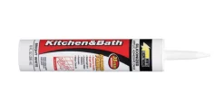 White Lightning Bright White Silicone Fortified Latex Caulk 10 oz. (Pack of 12)