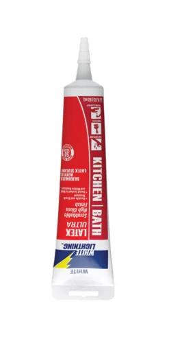 White Lightning White Latex Caulk Sealant 5.5 oz. (Pack of 12)