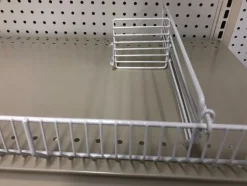 White Steel Shelf Divider 3 in. H X 4 in. W 10 pk