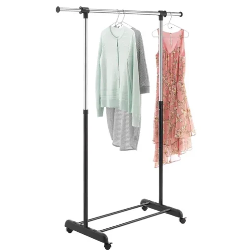 Whitmor 6021-10150 33.25 X 48.62 Black & Chrome Extendable Garment Rack