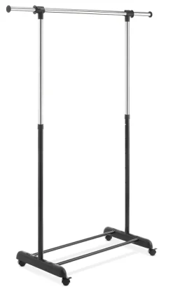 Whitmor 6021-10150 33.25 X 48.62 Black & Chrome Extendable Garment Rack