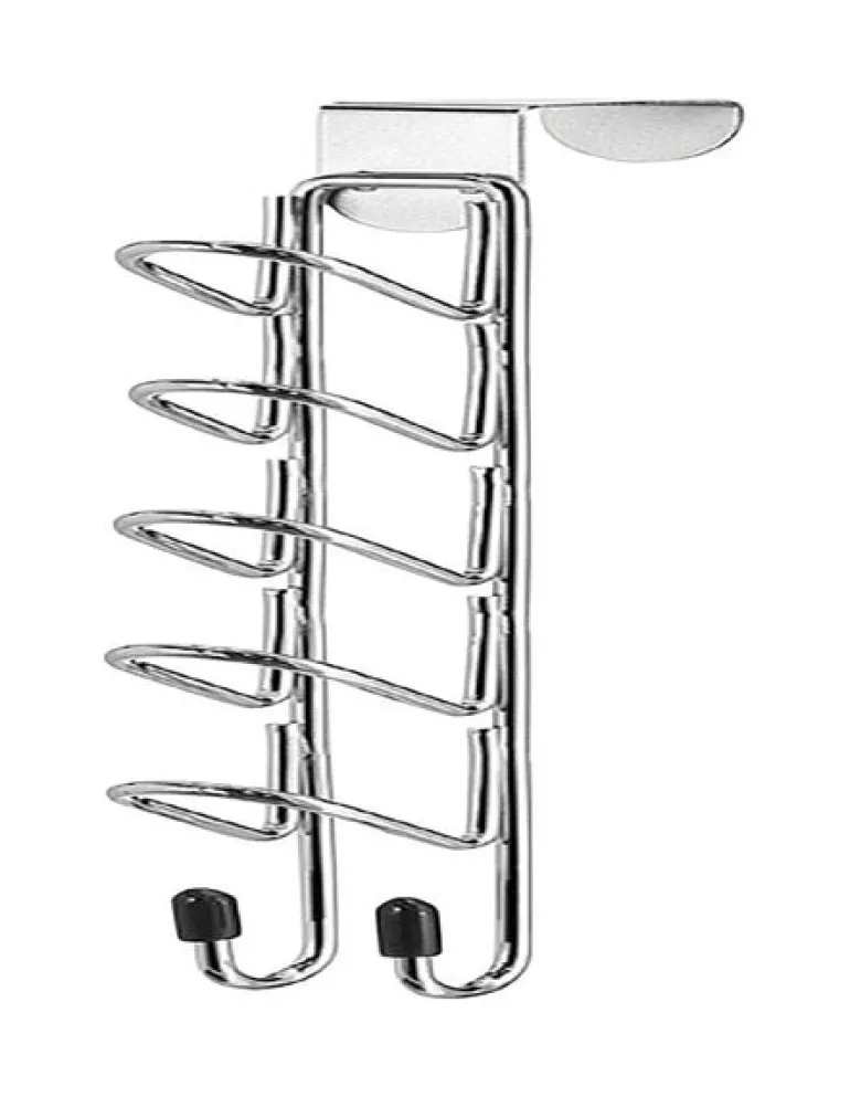 Whitmor 9-1/2 in. H x 1-5/16 in. W x 3-1/4 in. L Chrome Over The Door Vallet 1 pk